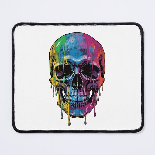 Item preview, Colorful Dripping Paint Skull Art designed and sold by muhammadkhafidh.
