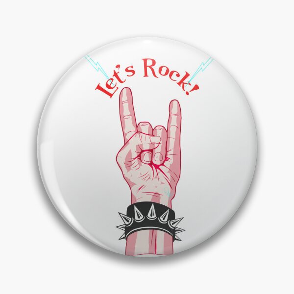 Item preview, Let's Rock Hand Sign Punk Lightning Graphic designed and sold by Rhapsodic1290.