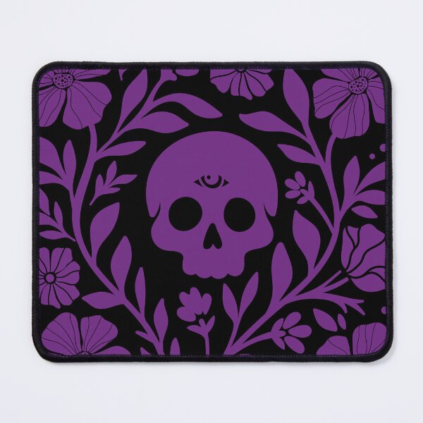 Item preview, Purple Third Eye Skull Botanical designed and sold by imaniko.