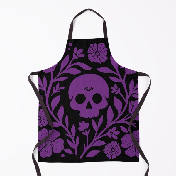Item preview, Purple Third Eye Skull Botanical designed and sold by imaniko.