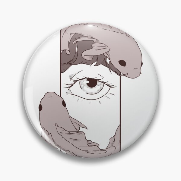 Item preview, Eye and Koi fish -Grey- illustration - Comic style designed and sold by Houst-cn.