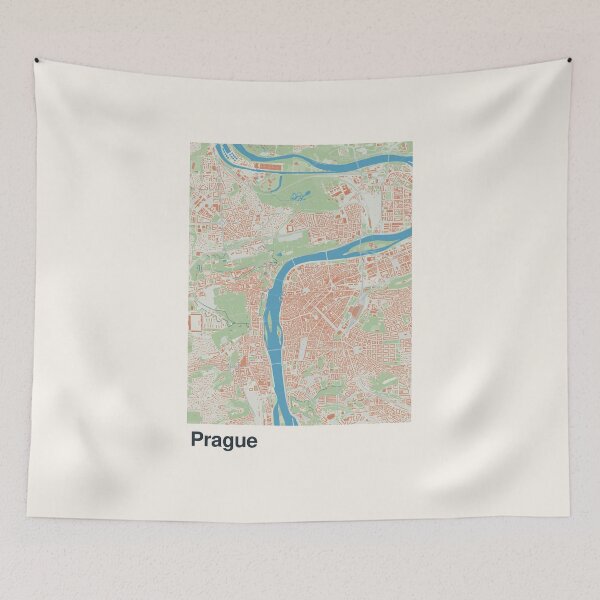 Item preview, Prague Minimalistic Map Art designed and sold by MapsNerd.