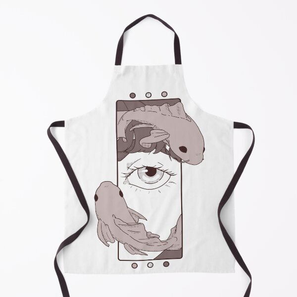 Item preview, Eye and Koi fish -Grey- illustration - Comic style designed and sold by Houst-cn.