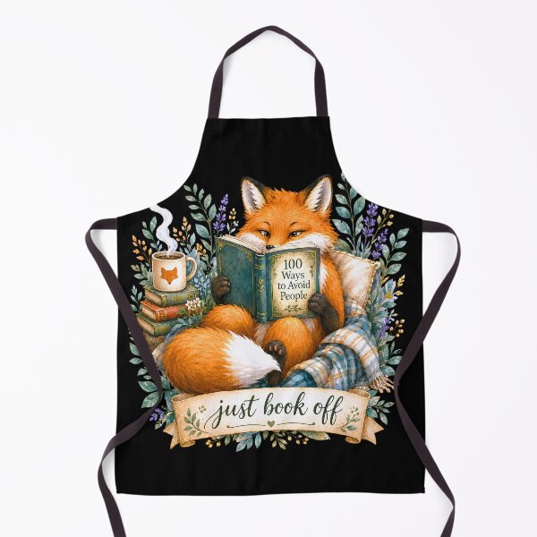 Item preview, Just Book Off - Cute Introvert Fox Reading Book designed and sold by Marukami99.