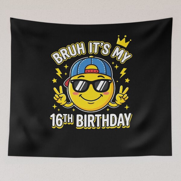 Item preview, Bruh It's My 16th Birthday Sweet Sixteen Milestone Celebration designed and sold by w66aboo.