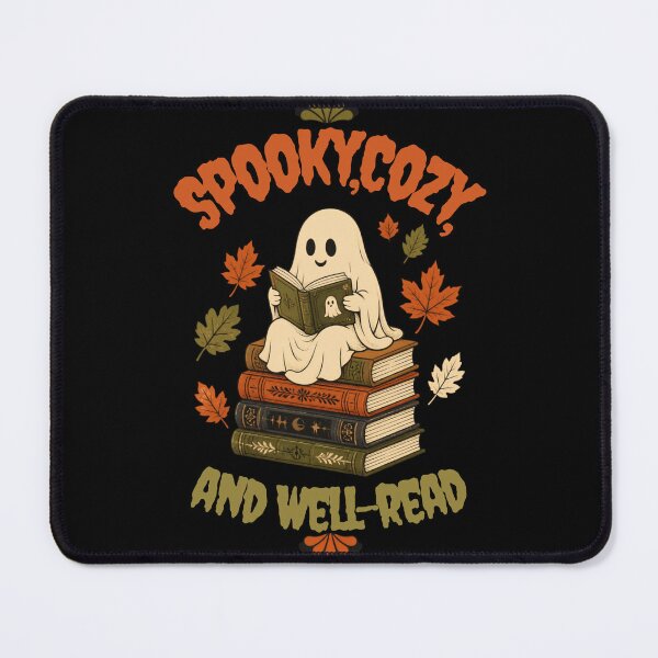 Item preview, Spooky Cozy and Well Read Cute Ghost Reading Books designed and sold by ScriptedMoments.
