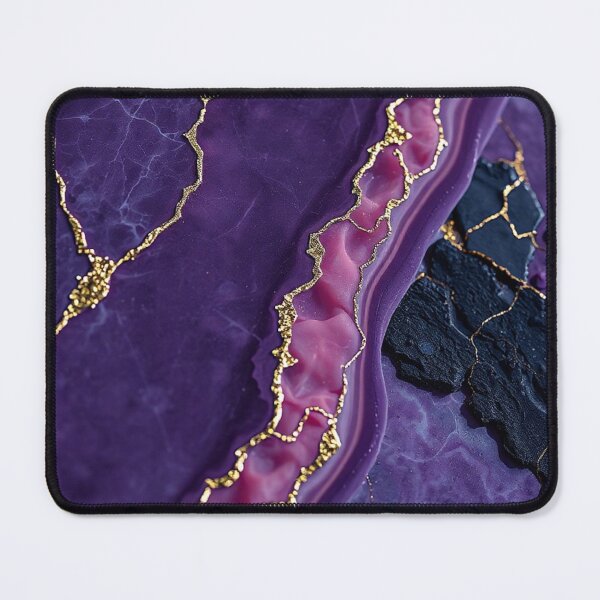 Item preview, Purple Magenta Gold River Marble designed and sold by IntelliMindDesigns.