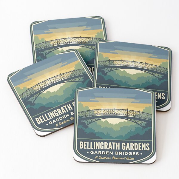 Item preview, Bellingrath Gardens Iron Footbridge Crest Badge Sticker designed and sold by DetourDgn.