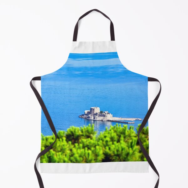 Item preview, Aerial View of Bourtzi Venetian Water Fortress in Nafplio Harbor, Greece designed and sold by goceris.
