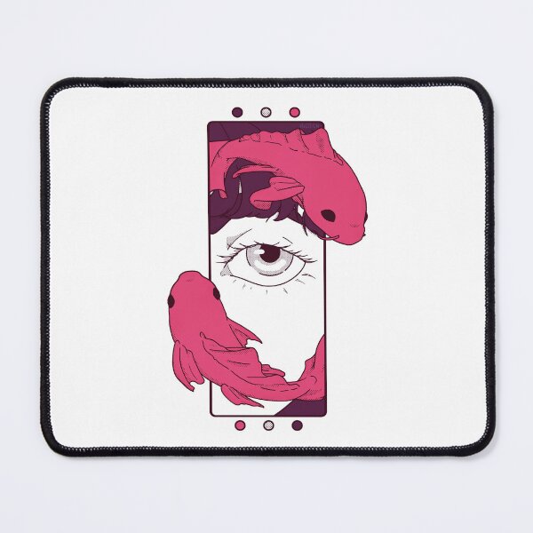 Item preview, Eye and Koi fish -Pink- illustration - Comic style designed and sold by Houst-cn.