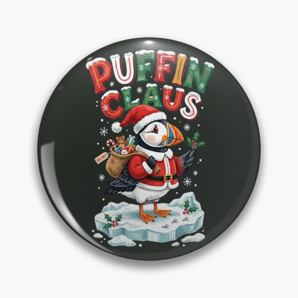 Item preview, Puffin Claus Christmas designed and sold by PunchDrop.
