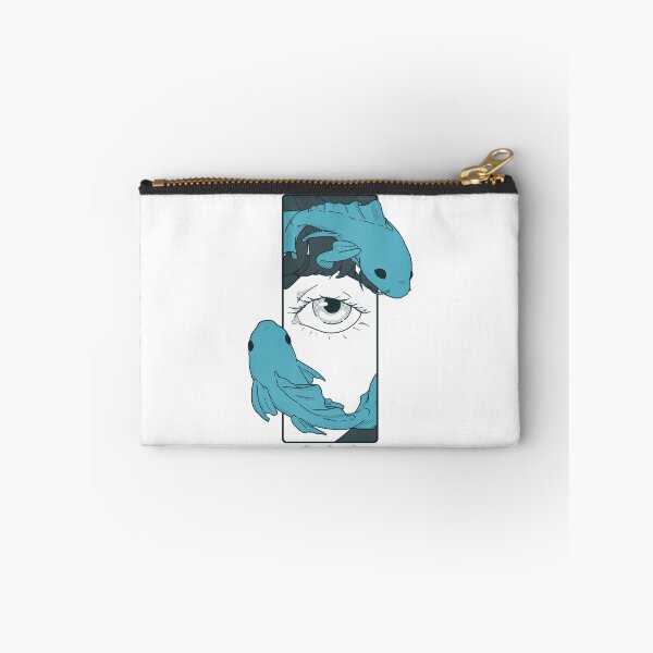 Item preview, Eye and Koi fish -Light blue- illustration - Comic style designed and sold by Houst-cn.