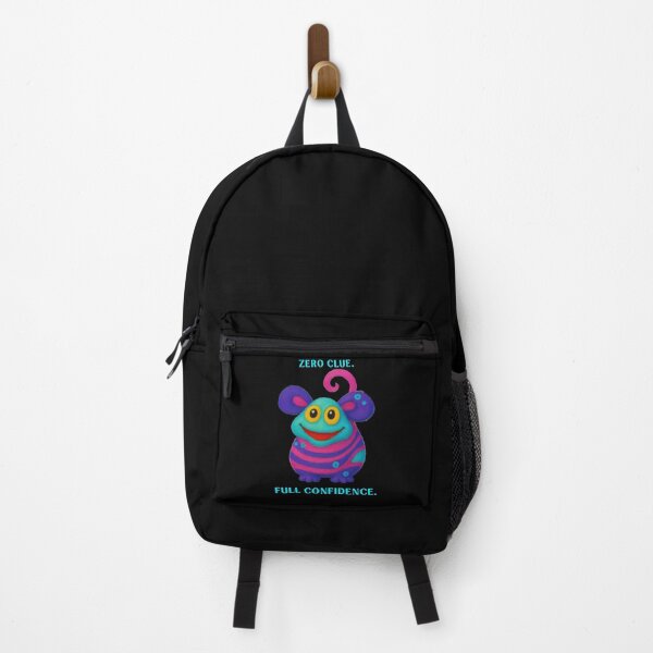 Item preview, Zero Clue, Full Confidence - Funny Colorful Weird Creature designed and sold by PatykArt.