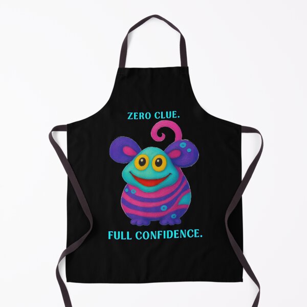 Item preview, Zero Clue, Full Confidence - Funny Colorful Weird Creature designed and sold by PatykArt.