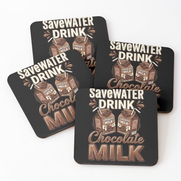Item preview, Save Water Drink Chocolate Milk Funny Beverage Lover Humor designed and sold by w66aboo.