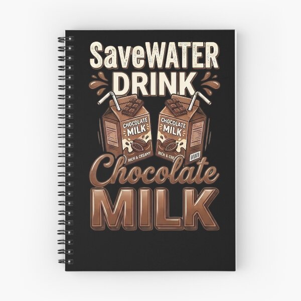 Item preview, Save Water Drink Chocolate Milk Funny Beverage Lover Humor designed and sold by w66aboo.