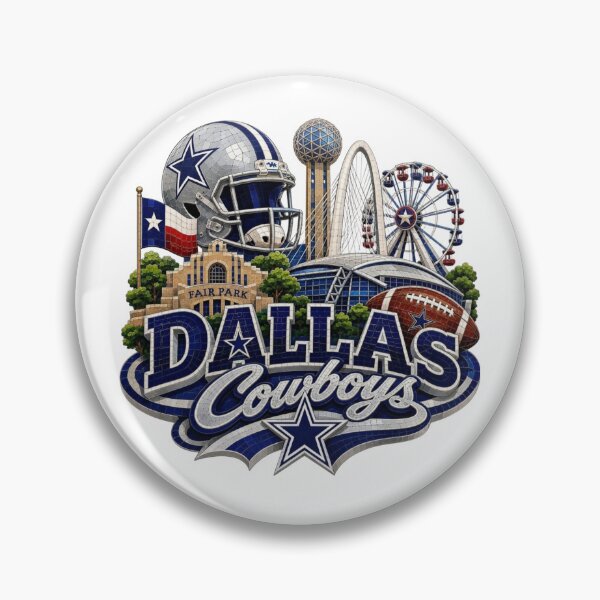Item preview, Mosaic Dallas Skyline Sports Fan Landmark Collage designed and sold by BlasiseDS.