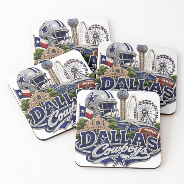 Item preview, Mosaic Dallas Skyline Sports Fan Landmark Collage designed and sold by BlasiseDS.