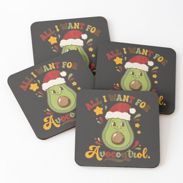 Item preview, All I Want For Christmas Is Avocontrol Christmas Avocado 70s. Dark Color Edition designed and sold by Shyla Marsare.