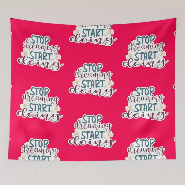 Item preview, Stop Dreaming Start Doing Starry Motivational Sticker designed and sold by Scro-Ciob-Shop.