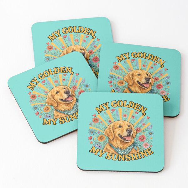 Item preview, My Golden, My Sunshine – Floral Golden Retriever designed and sold by NinaCreator.