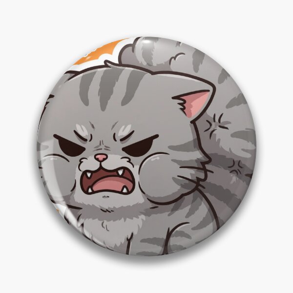 Item preview, Mean Growling Gray Tabby Cat Halloween Angry designed and sold by CMWorkshop.