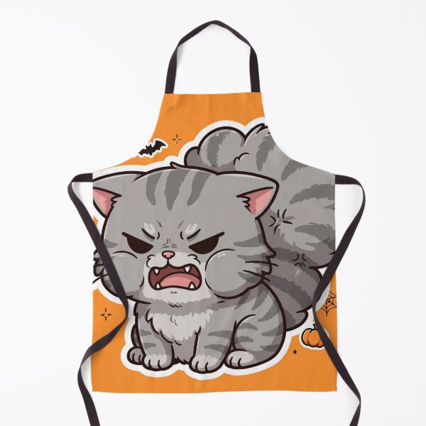Item preview, Mean Growling Gray Tabby Cat Halloween Angry designed and sold by CMWorkshop.