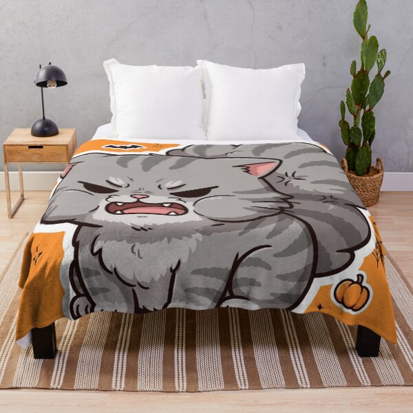 Item preview, Mean Growling Gray Tabby Cat Halloween Angry designed and sold by CMWorkshop.