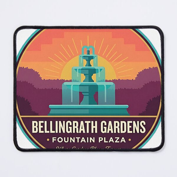 Item preview, Bellingrath Gardens Fountain Plaza Circle Badge Sticker designed and sold by DetourDgn.