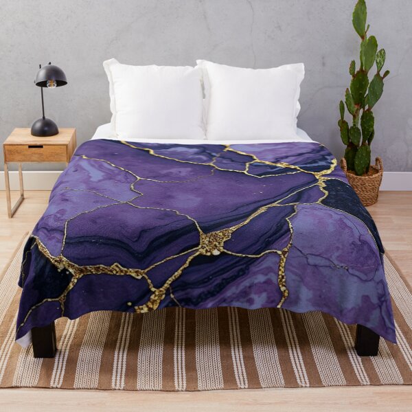 Item preview, Violet Gold Vein Luxury Marble designed and sold by IntelliMindDesigns.