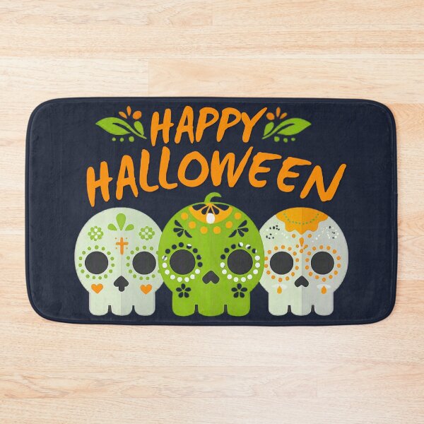 Item preview, Happy Halloween Sugar Skulls – Día de los Muertos T-Shirt Design designed and sold by Fangtasia77.
