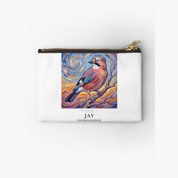 Item preview, Jay Impasto Bird Painting - Post-Impressionist Art designed and sold by SavannahMerch.