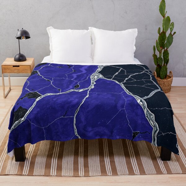 Item preview, Cobalt Navy Crackle Marble Field designed and sold by IntelliMindDesigns.