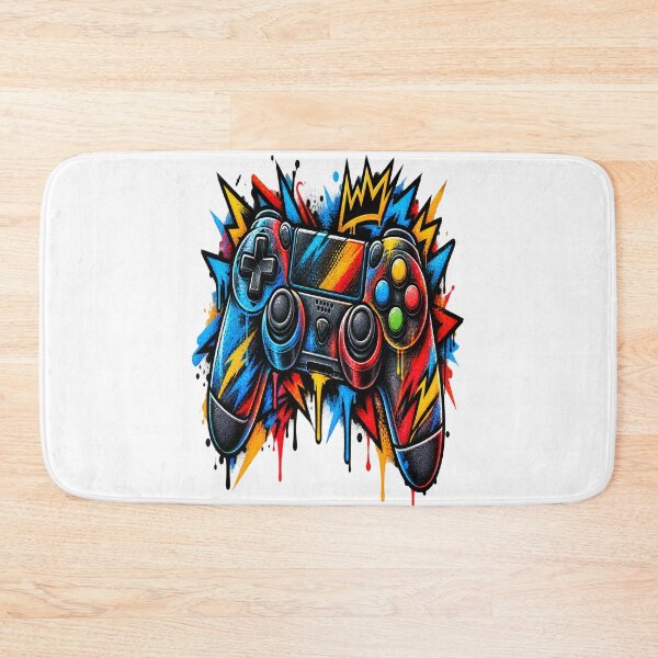 Item preview, King Of Gaming Controller Crown Graffiti Splatter Art designed and sold by shemodas.