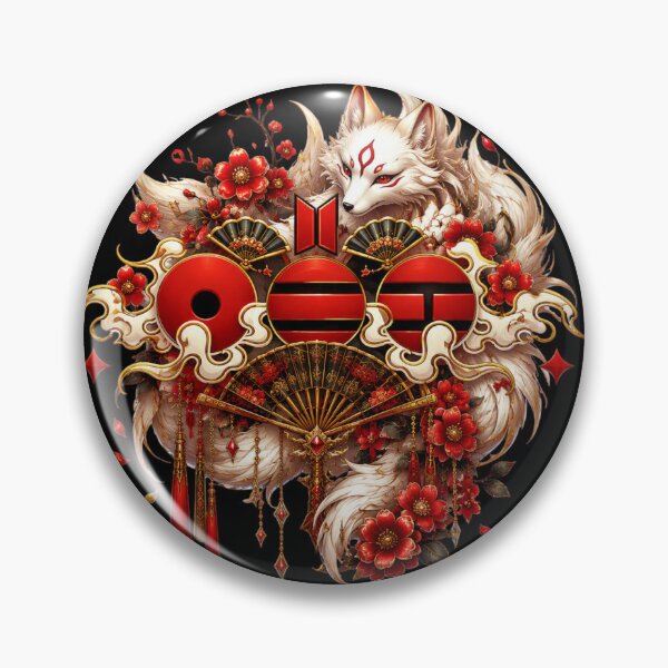 Item preview, BTS Arirang Comeback Vintage Fan Design – White Fox Spirit designed and sold by Kimheawon.
