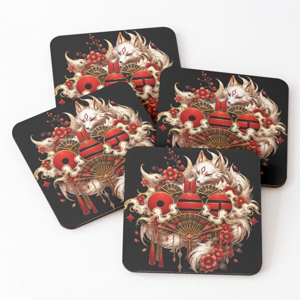 Item preview, BTS Arirang Comeback Vintage Fan Design – White Fox Spirit designed and sold by Kimheawon.