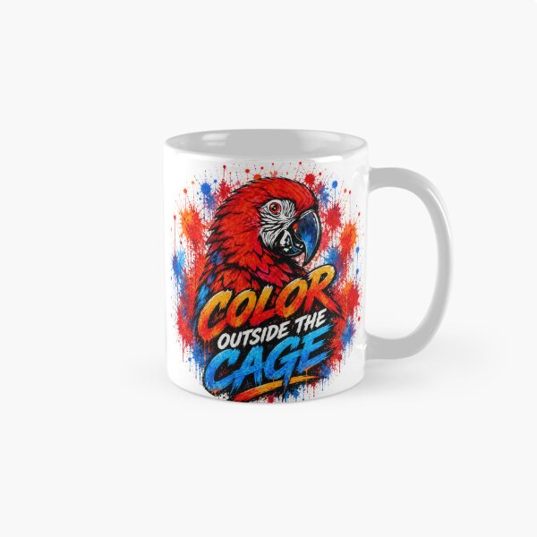 Item preview, Made to Stand Out – Bold Macaw Street Art Design designed and sold by SidneiSampaioStudio.