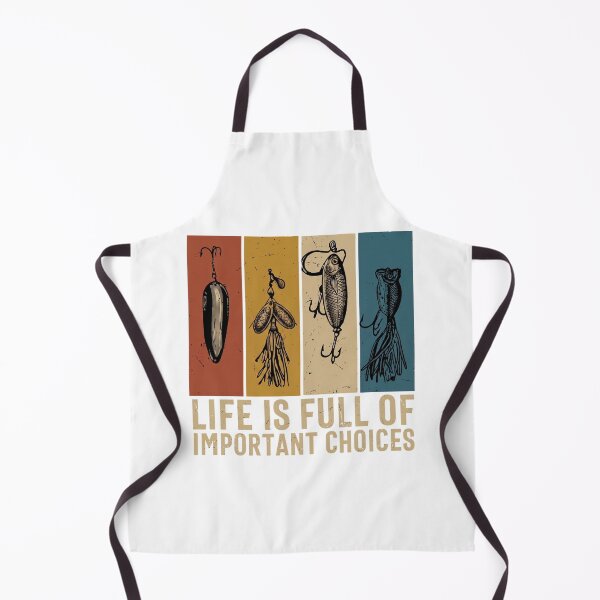 Item preview, Life is Full of Important Choices Fishing Lures Vintage Angler Graphic designed and sold by Shopeon Designs.