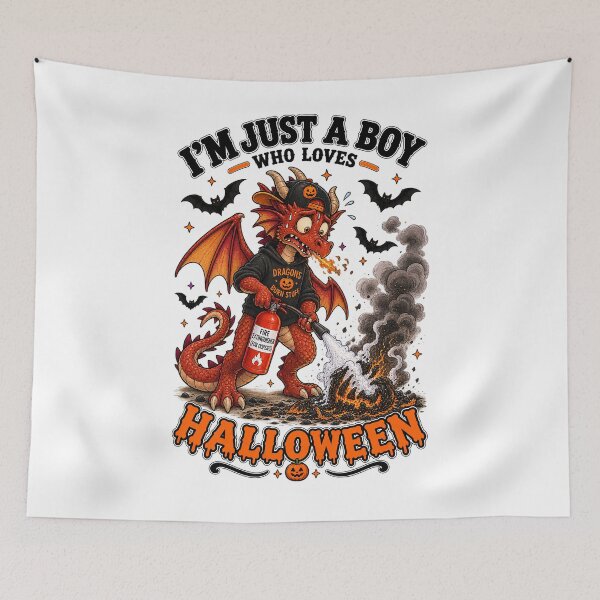 Item preview, ⭐ CRYPT OR TREAT COLLECTION - OOPS! HALLOWEEN DRAGON & PUMPKIN FIRE MISHAP Oops! - BOY designed and sold by WheelieGdArt.