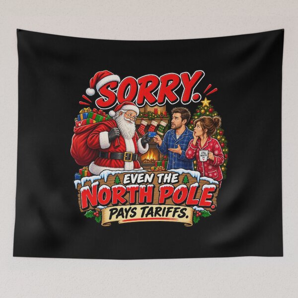 Item preview, SORRY. EVEN THE NORTH POLE PAYS TARIFFS. designed and sold by signshirtz.