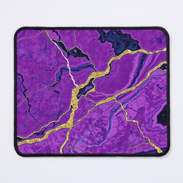 Item preview, Magenta Violet Gold Vein Marble designed and sold by IntelliMindDesigns.