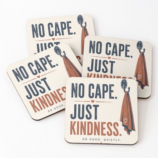 Item preview, No Cape Just Kindness designed and sold by NatchSoftCreations.