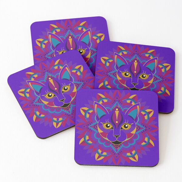 Item preview, Mystical Cat Mandala Sacred Geometry designed and sold by Paolo-Bandal.