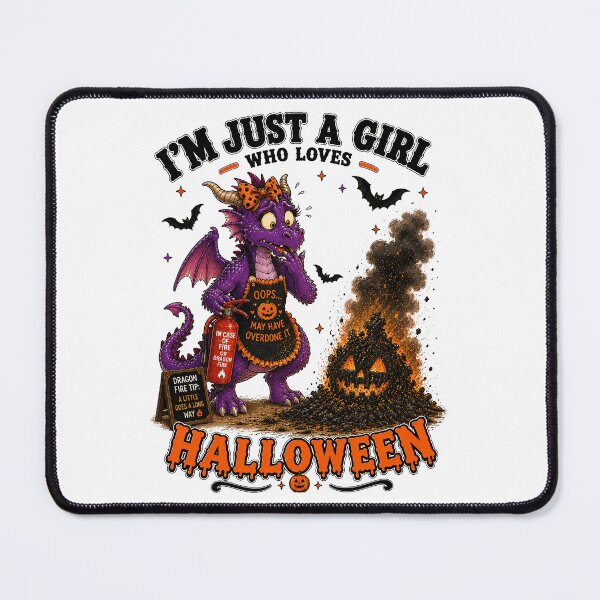 Item preview, ⭐ CRYPT OR TREAT COLLECTION - OOPS! HALLOWEEN DRAGON & PUMPKIN FIRE MISHAP Oops! - GIRL designed and sold by WheelieGdArt.
