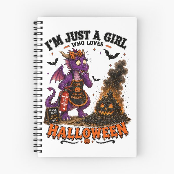 Item preview, ⭐ CRYPT OR TREAT COLLECTION - OOPS! HALLOWEEN DRAGON & PUMPKIN FIRE MISHAP Oops! - GIRL designed and sold by WheelieGdArt.