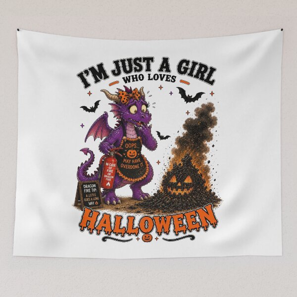 Item preview, ⭐ CRYPT OR TREAT COLLECTION - OOPS! HALLOWEEN DRAGON & PUMPKIN FIRE MISHAP Oops! - GIRL designed and sold by WheelieGdArt.