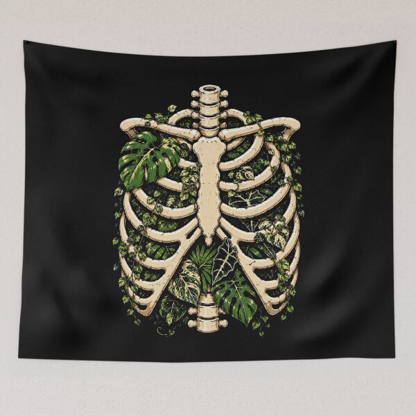 Item preview, Nature's Embrace Ribcage with Lush Greenery Design designed and sold by rafaeltto.