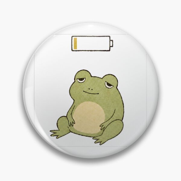 Item preview, The Frog With Low Battery designed and sold by RobertMartinArt.