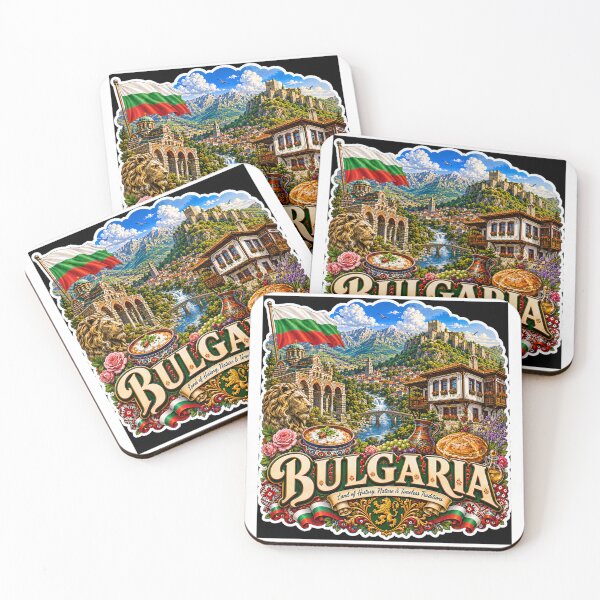 Item preview, Bulgaria Travel Sticker | Sofia Monastery Lion Emblem Rose & Folk Art designed and sold by alexcorporation.