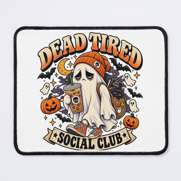 Item preview, Dead Tired Social Club Ghost Halloween Coffee designed and sold by Selina2020.